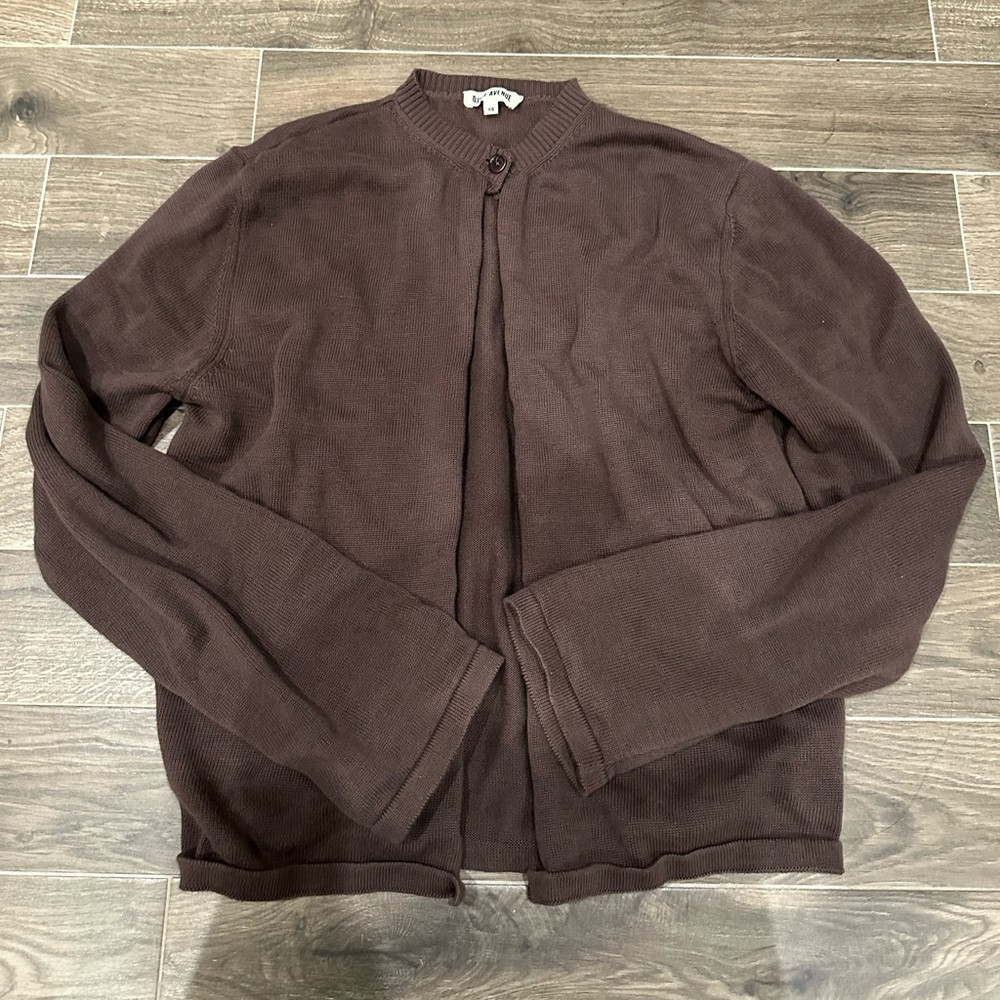 Djerf Avenue Brown Cardigan Size Xs